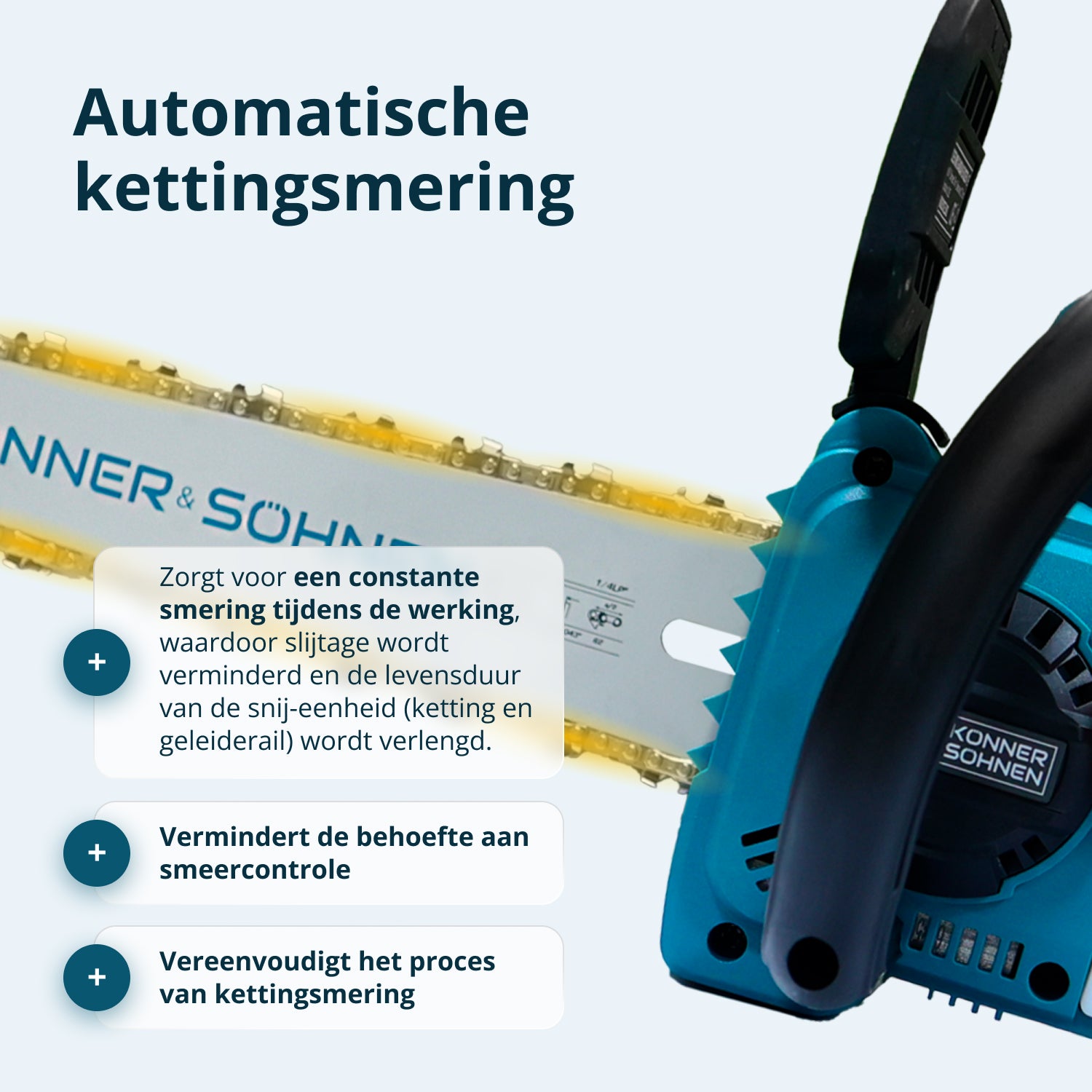 Snoerloze Mini Kettingzaag KS MCS20V-12 SET