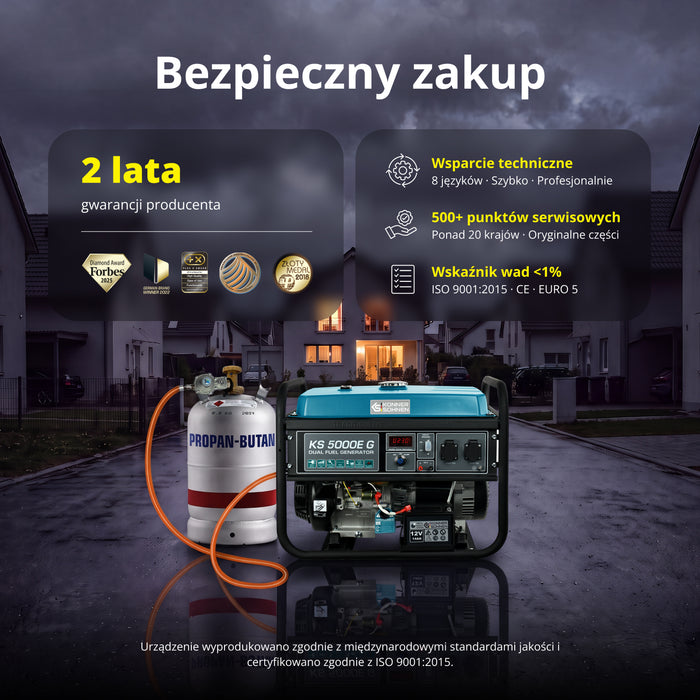 Generator LPG/Benzyna „Könner & Söhnen” KS 5000E G