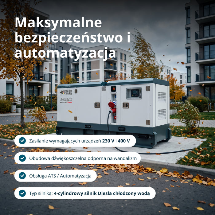 Diesla trójfazowa elektrownia KS 72-3BE