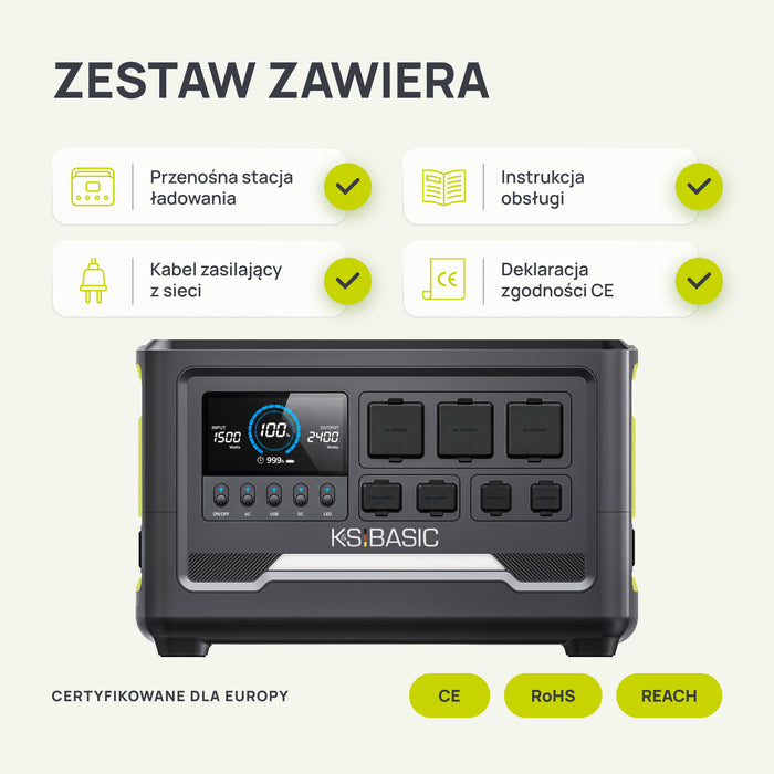 Przenośna stacja zasilania KSB 2400PS