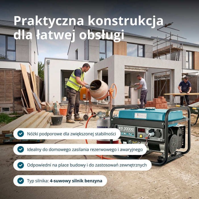 Generator LPG/Benzyna „Könner & Söhnen” KS 3000G (Odnowiony – stan idealny)