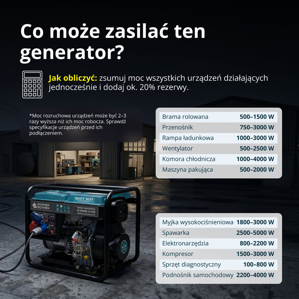 Generator diesla „Könner & Söhnen” KS 9100HDE-1/3 ATSR (EURO V)