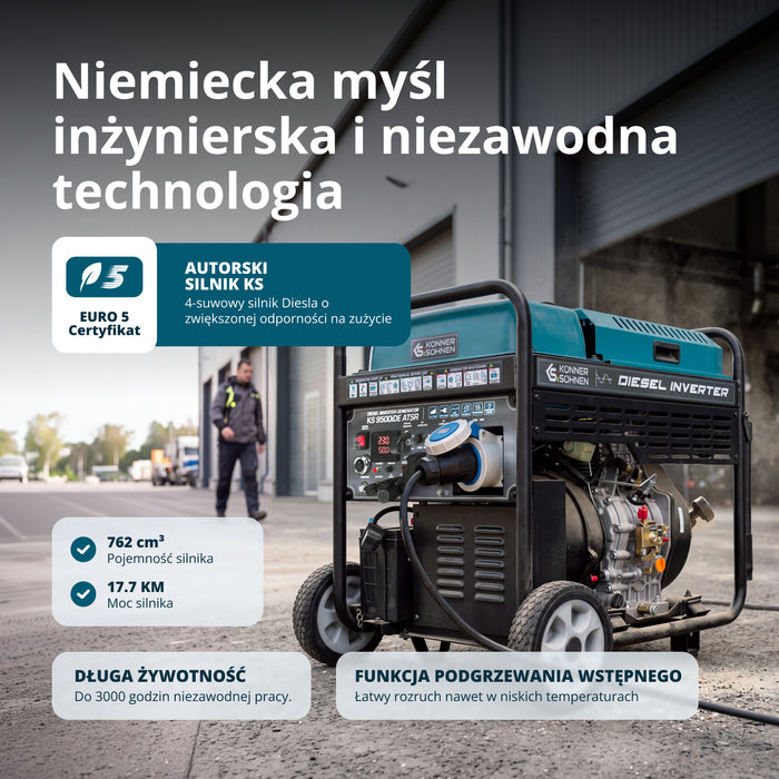 Agregat prądotwórczy inwerterowy Diesel KS 9500iDЕ ATSR