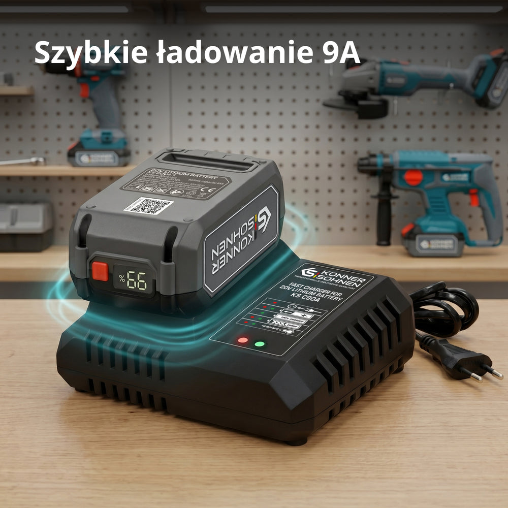 Szybka ładowarka do akumulatorów litowo-jonowych 20V KS C90A