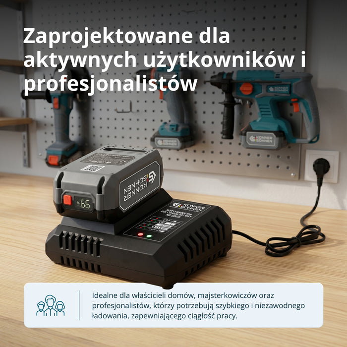 Szybka ładowarka do akumulatorów litowo-jonowych 20V KS C90A