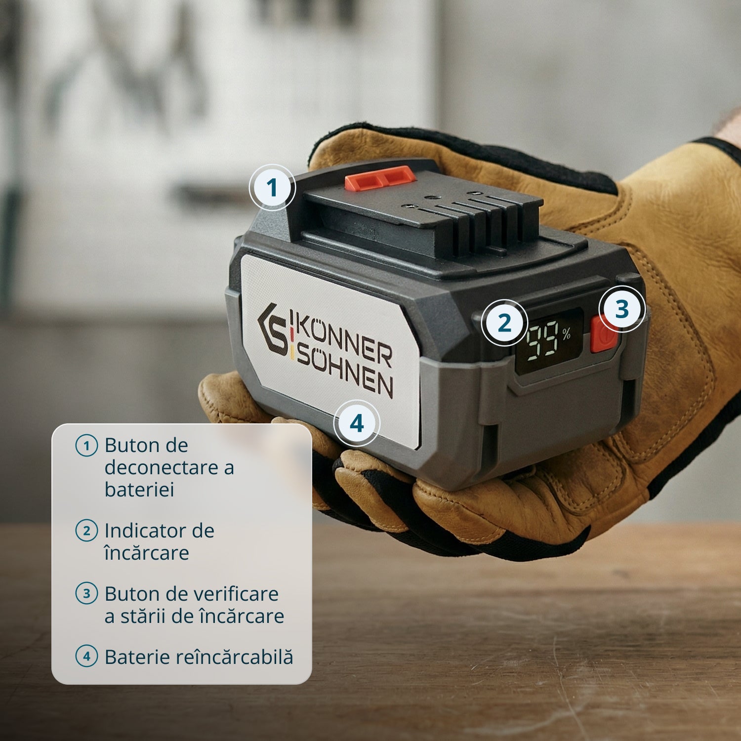 Acumulator Li-Ion 20V KS 20V4-1