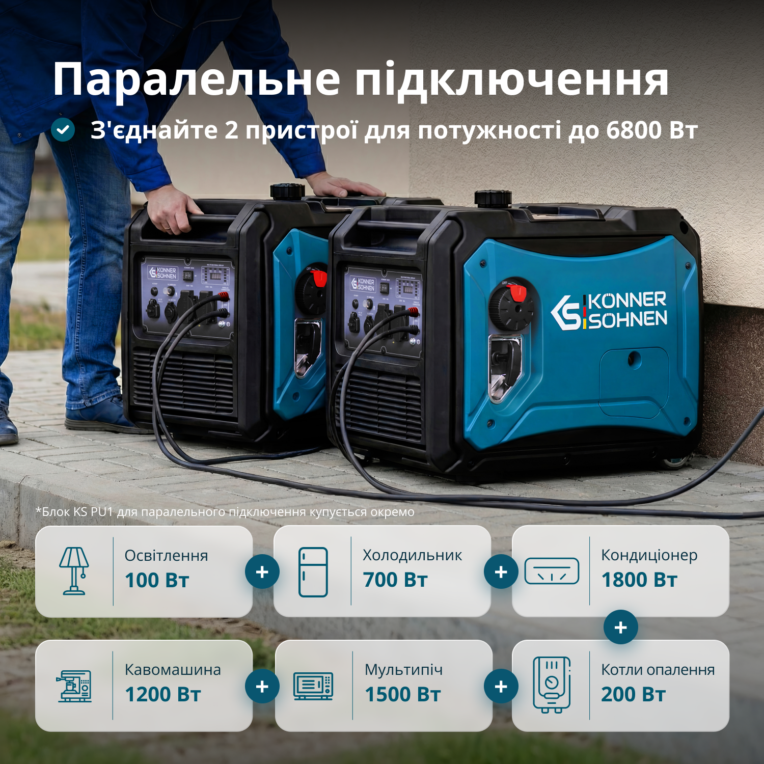 Інверторний генератор на LPG/бензині KS 4000iEG S
