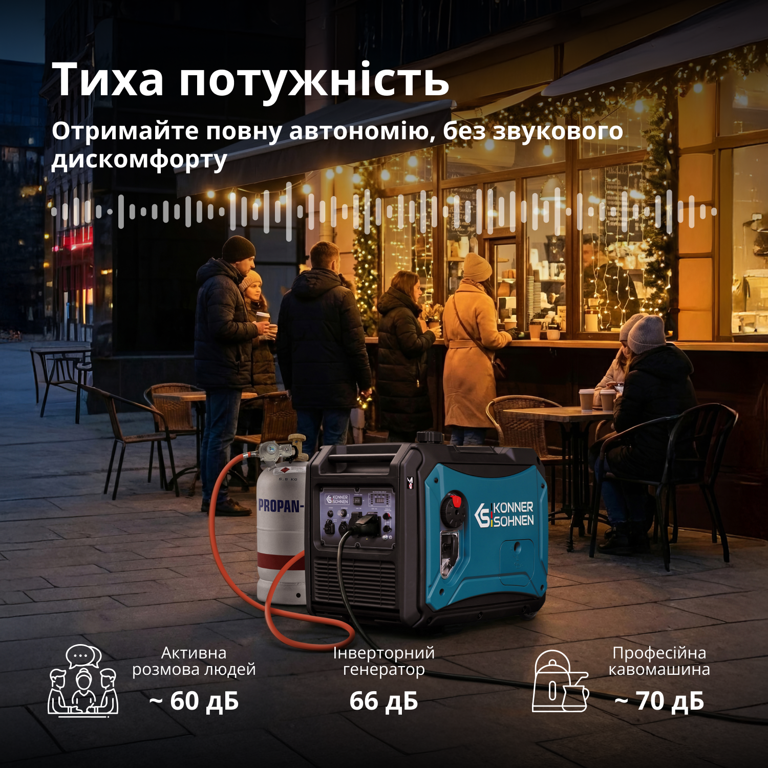 Інверторний генератор на LPG/бензині KS 4000iEG S