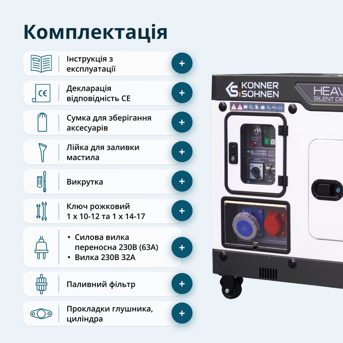 Дизельний генератор KS 16-1/3E