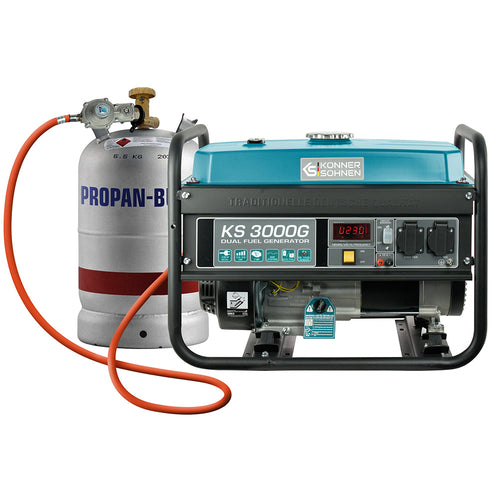 LPG/Benzin-Generator "Könner & Söhnen" KS 3000G