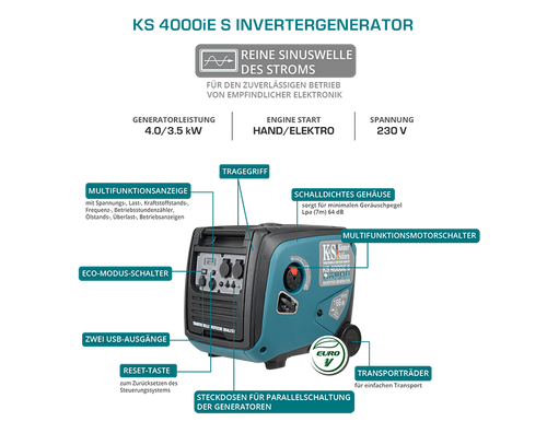 Gerador inversor KS 4000iE S