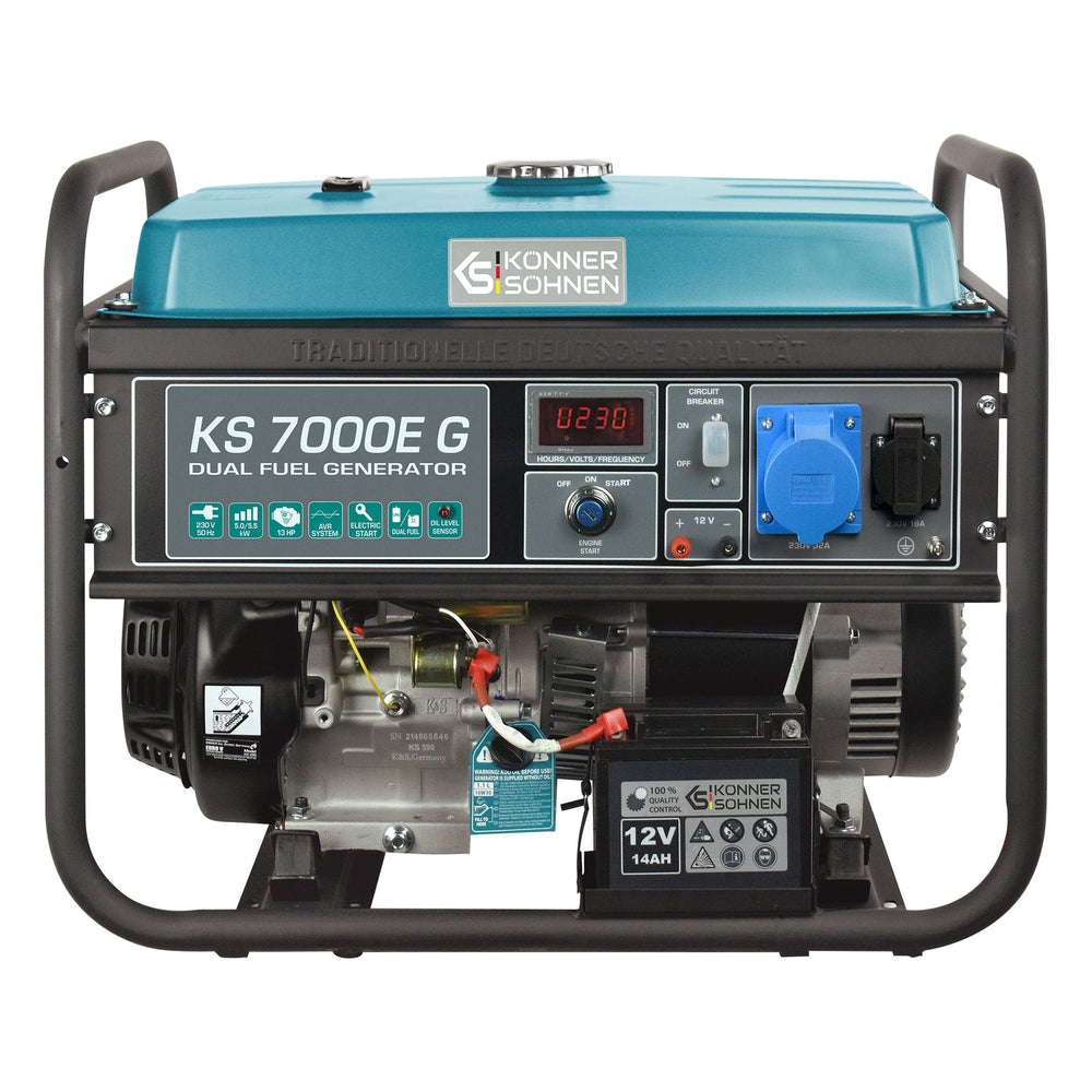 LPG/Benzinski generator „Könner & Söhnen“ KS 7000E G