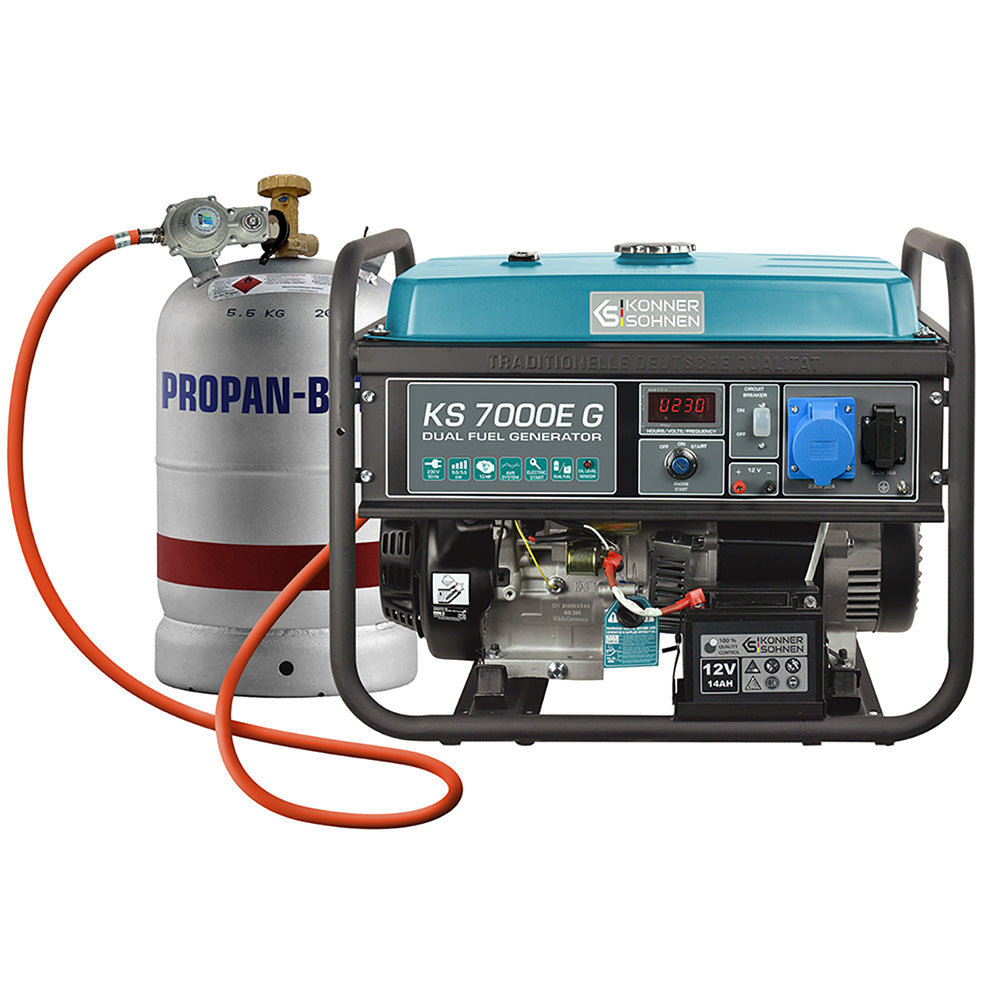 LPG/Benzinski generator „Könner & Söhnen“ KS 7000E G
