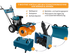 Multifunkční stroj KS 7HP-MFM 80Е SET 4 v 1, obrázek 8